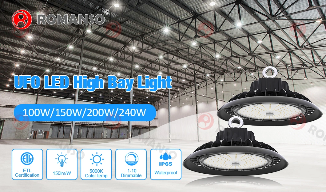 Eye Protection IP65 Cattle Farm 22500lm 3000K 6000K Epistar LED Warehouse High Bay Lighting