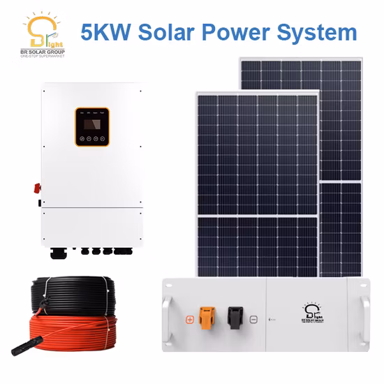 5kw 10kw Energy Storage Station Complete Hybrid PV Power Solar System with 10kwh 20kwh Battery Backup All-in-One 5000W 8000W Home Solar Panel System Kits