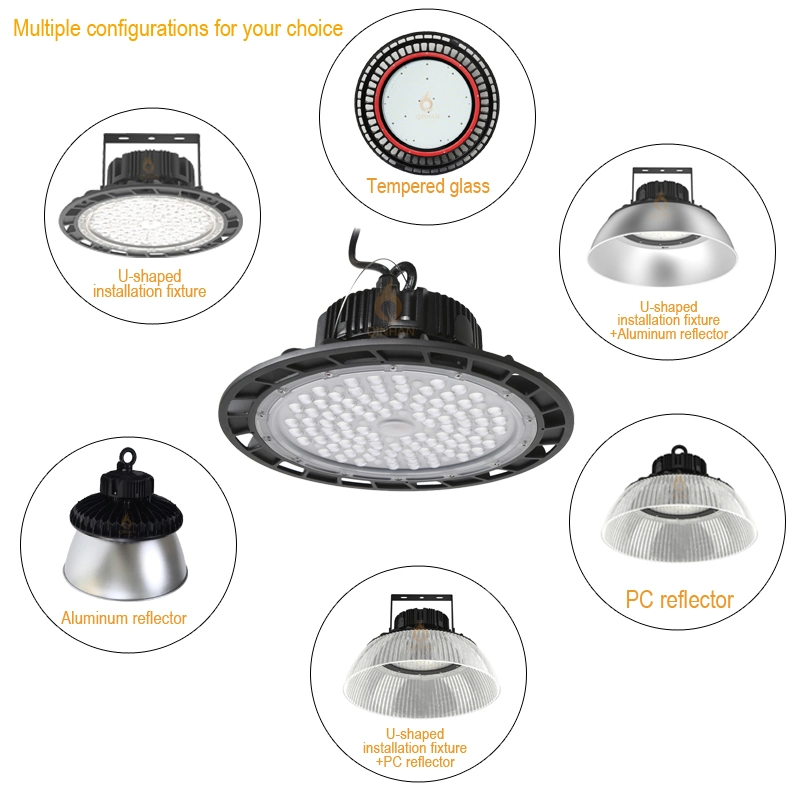 High Power 250W Industial Ceiling Canopy LED Warehouse High Bay Light