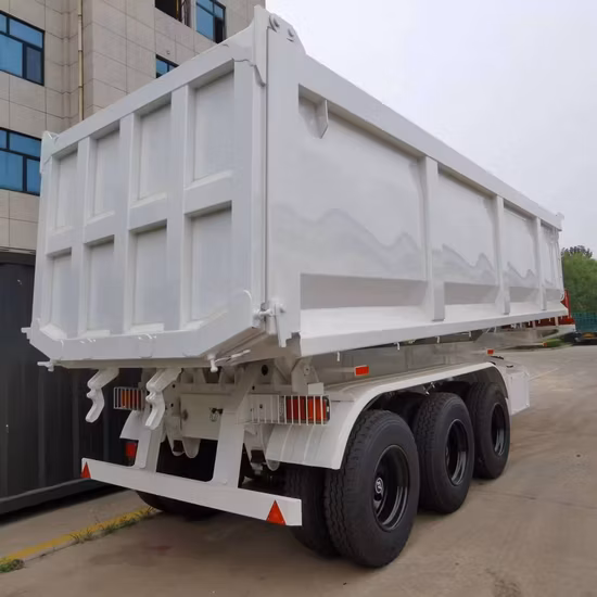 2/3/4/5 Axle Dumper Hydraulic Side Dump Tipper Semi Trailer Price